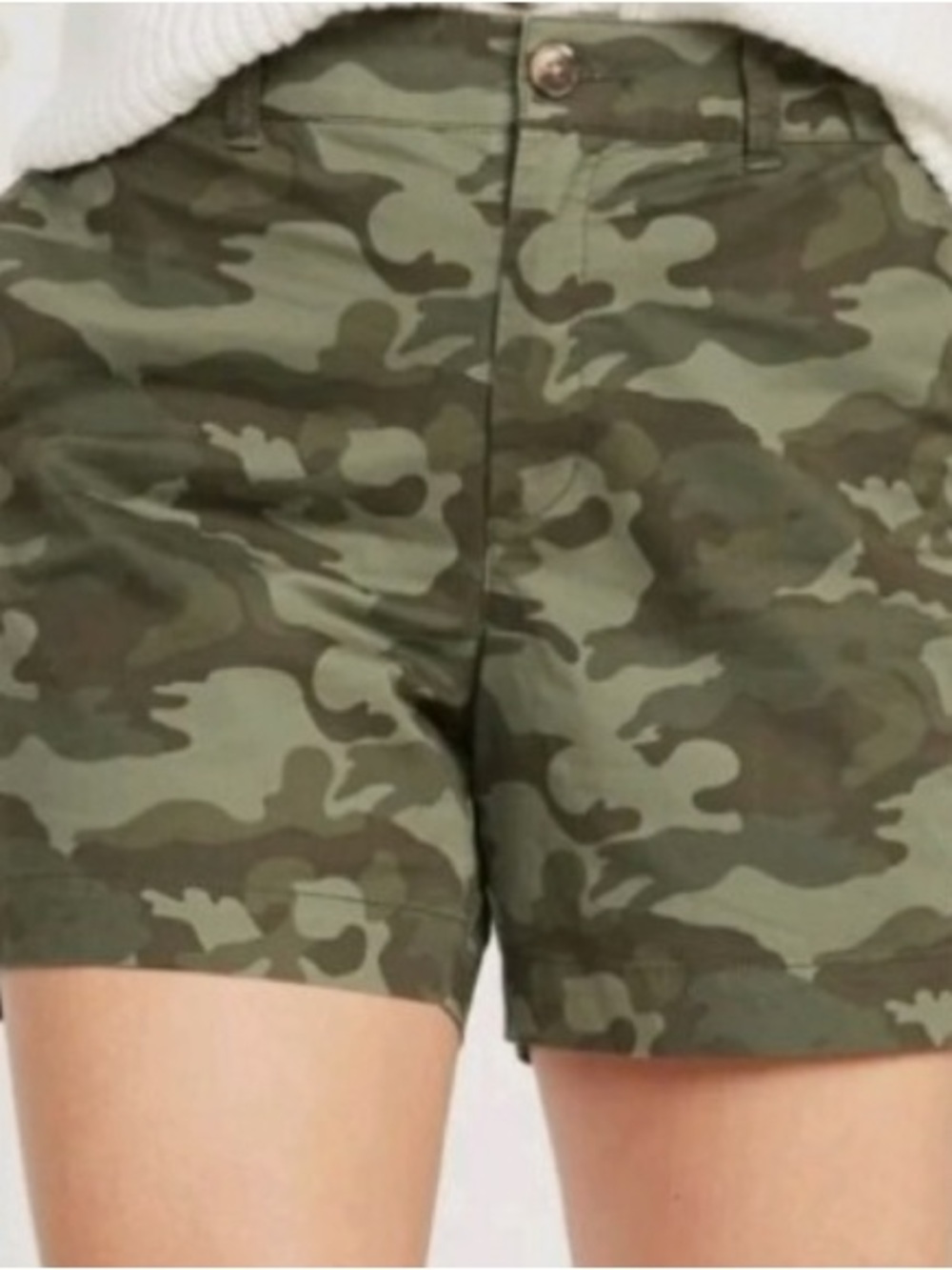 Old Navy Camo Bermuda Shorts in Olive and Dark Green